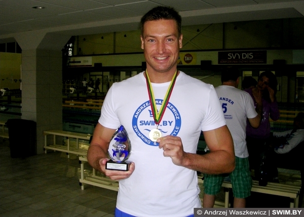 Andrzej Waszkewicz Lithuanian masters swimming championships 2014