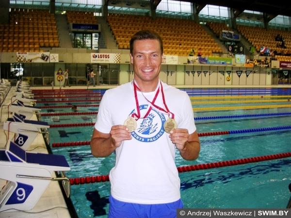 Andrzej Waszkewicz, Poland swimming champion, Андрей Вашкевич, плавание