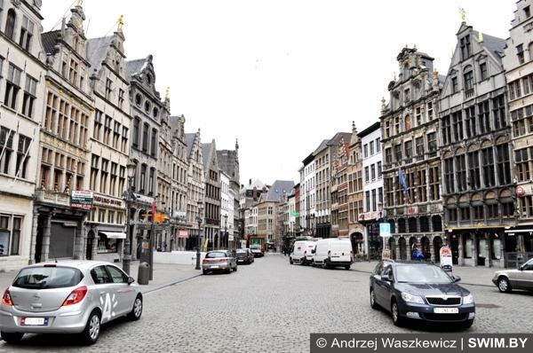Улицы города Антверпена Бельгия