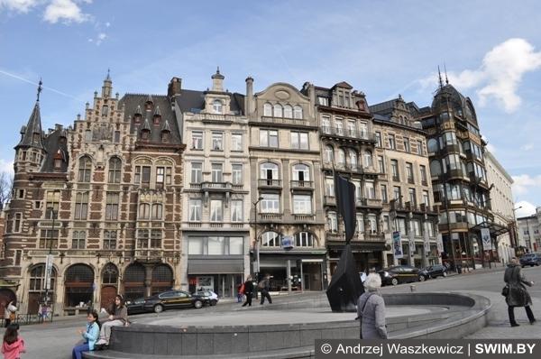 Архитектура города Брюсселя Бельгия