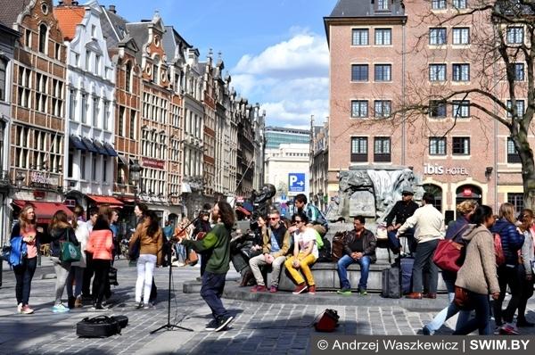 Архитектура и жизнь столицы Брюсселя Бельгия