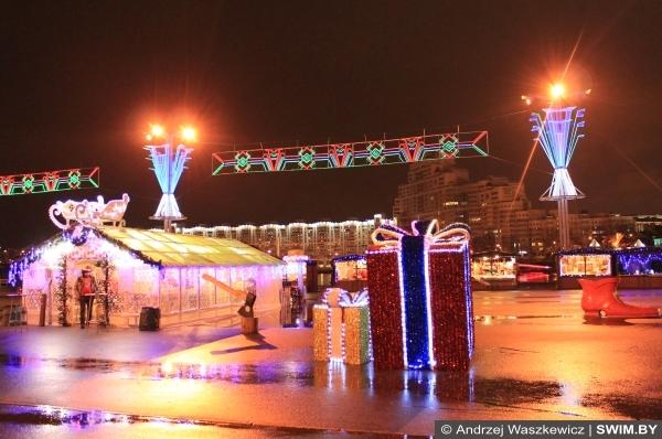 Christmas market in Minsk Belarus