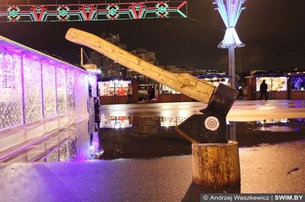 Christmas markets in Minsk Belarus