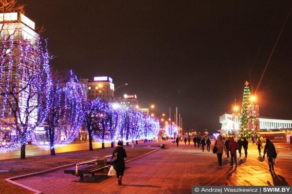 Christmas and New Year in Belarus Minsk