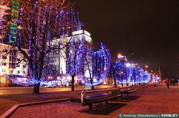 Christmas and New Year in Belarus Minsk
