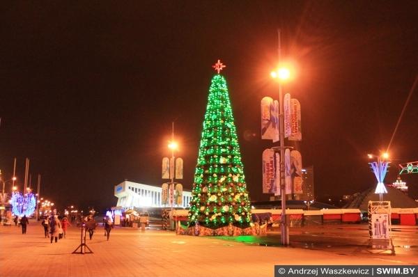 Christmas tree and New Year in Minsk, Новогодняя ёлка в Минске