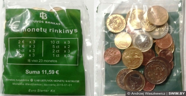 Литва и евро, цены в Литве, монеты Литвы