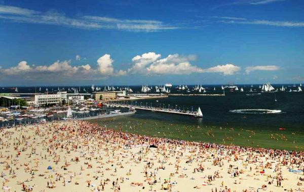 Главный городской пляж Гдыни, пляжи Гдыня