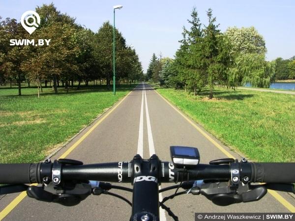 Minsk bicycle path route, велодорожка Минска