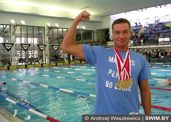 Andrzej Waszkewicz - Mistrzostwa Polski w pływaniu masters Kraków-2013