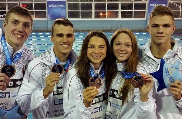 4x50 medley relay mixed, Belarus swimming team, Netanya 2015