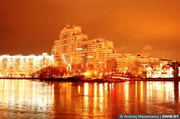 Night Minsk, Christmas lights in Minsk Andrzej Waszkewicz personal blog