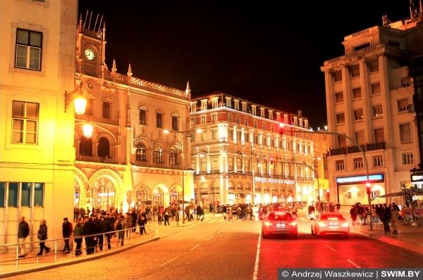 Ночной Лиссабон праздник Новый год в Европе, Андрей Вашкевич блог плавание