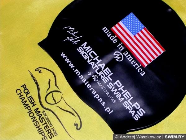 Swimming cap, Michael Phelps, autograph