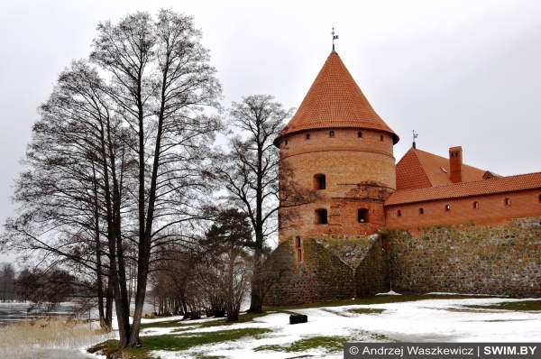 Тракайский замок, Рождество в Литве, Андрей Вашкевич плавание, swim.by