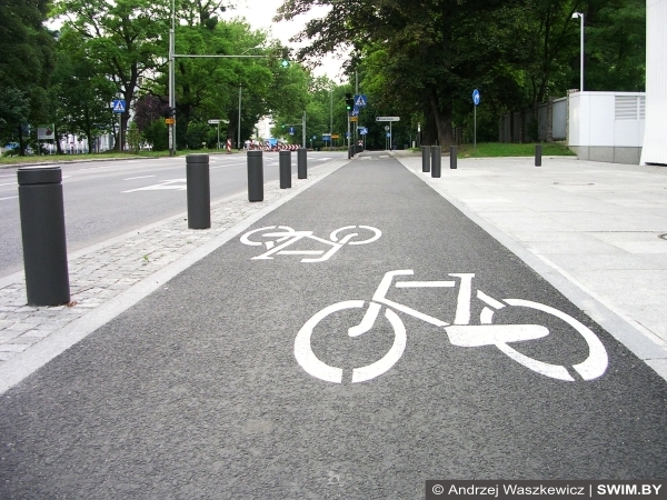 Велодорожка, Щецин, Польша