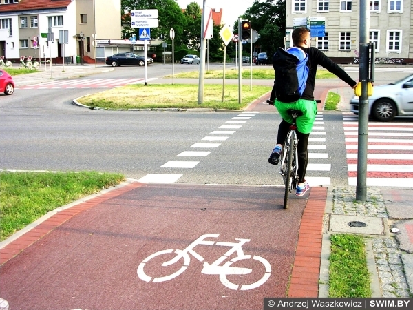 Велодорожки в Щецине, Польша