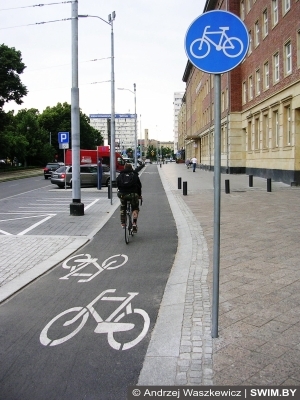 Велосипедные дорожки, Щецин, Польша