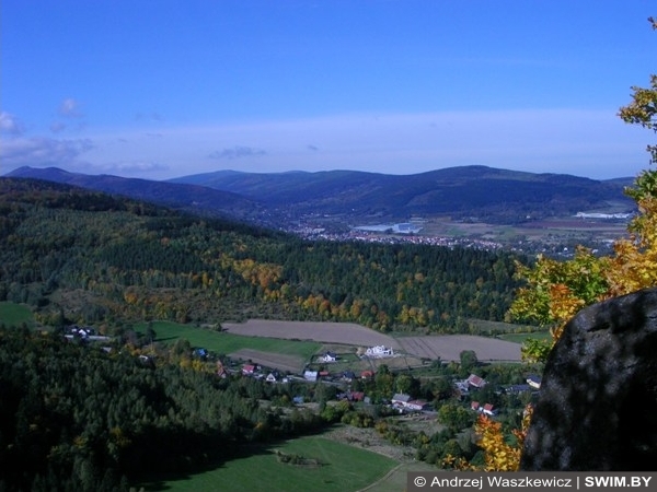 Закат в горах Польша